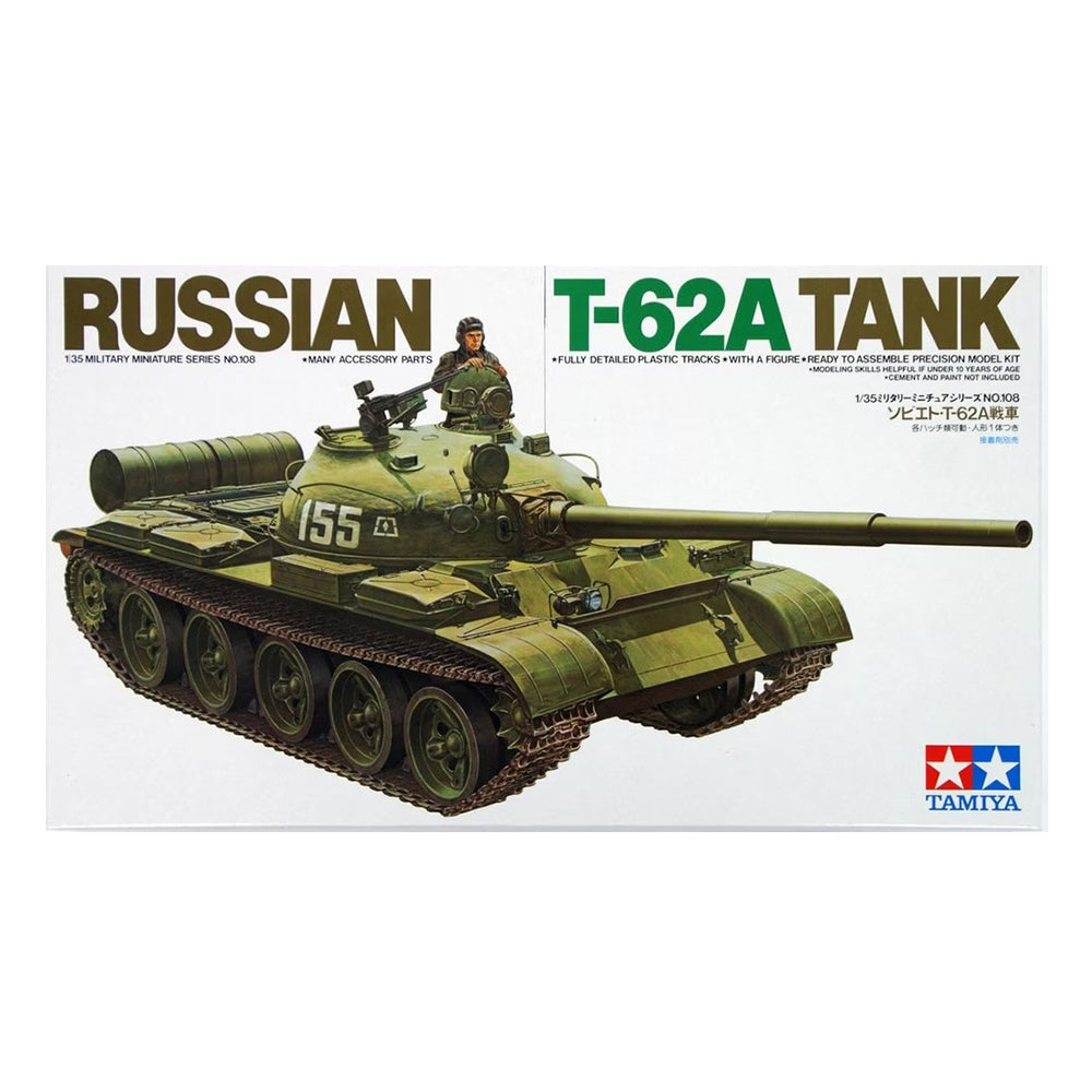 Tamiya T-62A Russian Tank Model Kit, 1:35