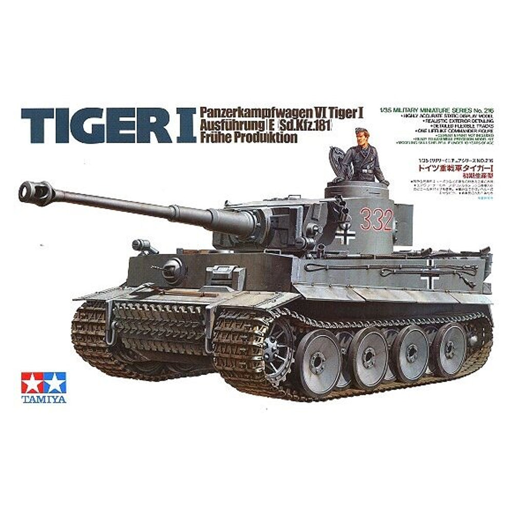 Tamiya Panzerkamfwagen VI Tiger I Ausfürung surenkamas modelis, 1:35