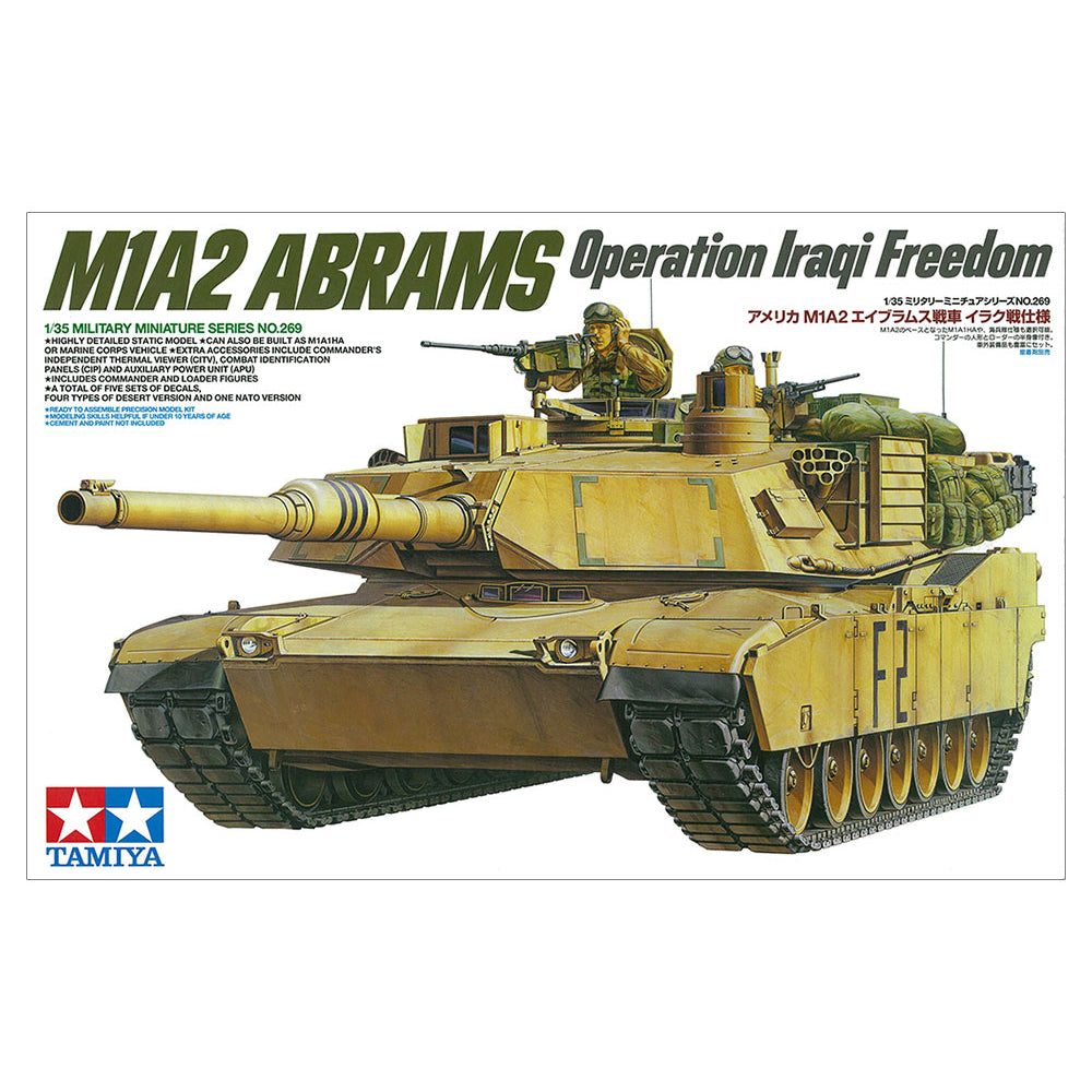 Tamiya M1A2 ABRAMS Operation Iraqi Freedom surenkamas modelis, 1:35