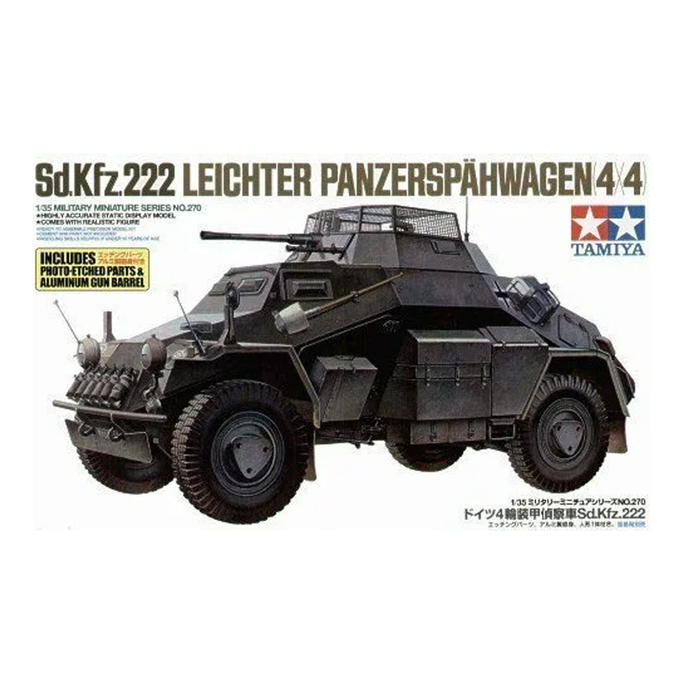 Tamiya Šarvuoto automobilio Sd.Kfz 222 surenkamas modelis, 1:35