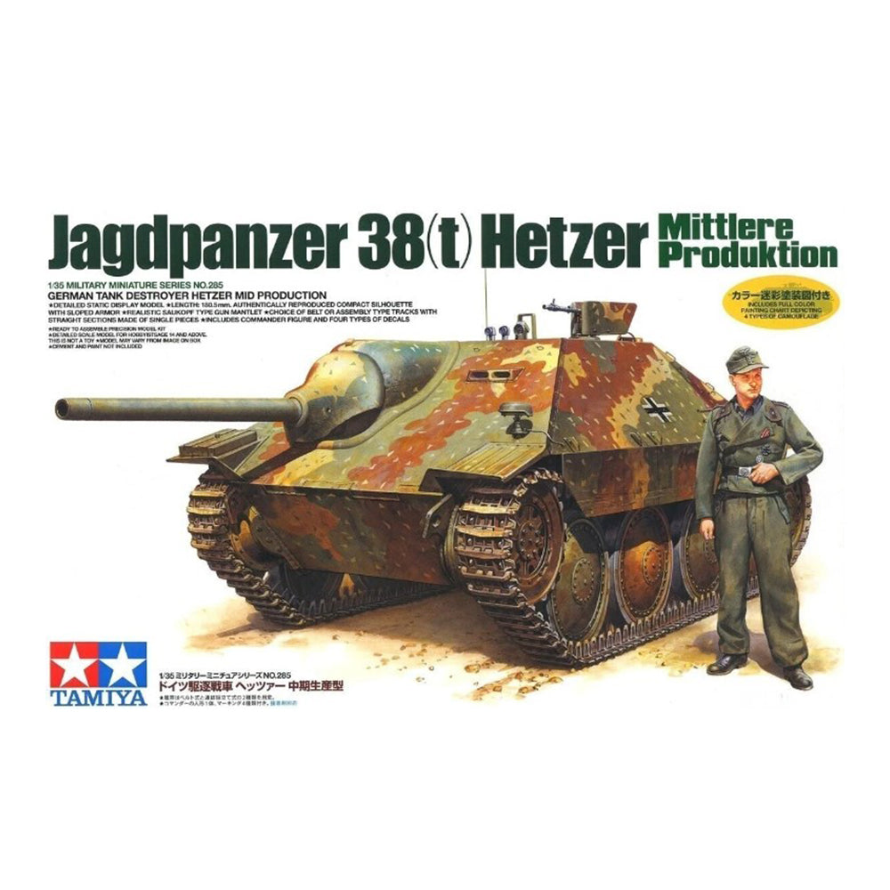 Tamiya Jagdpanzer 38(t) Hetzer surenkamas modelis, 1:35