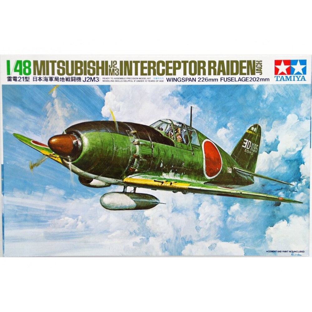 Tamiya Mitsubishi J2M3 Interceptor Raiden Jack surenkamas modelis, 1:48