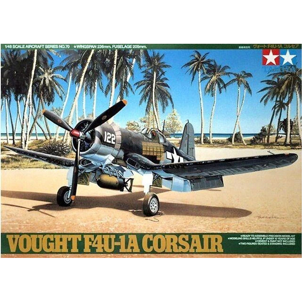 Tamiya Vought F4U-1A Corsair naikintuvo surenkamas modelis, 1:48