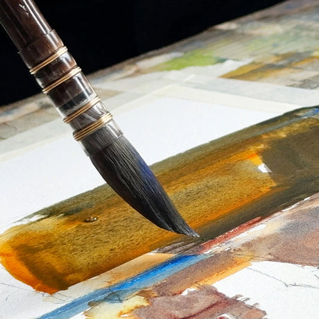 Da Vinci Prafull Sawant akvarelinių teptukų rinkinys, 3 vnt.