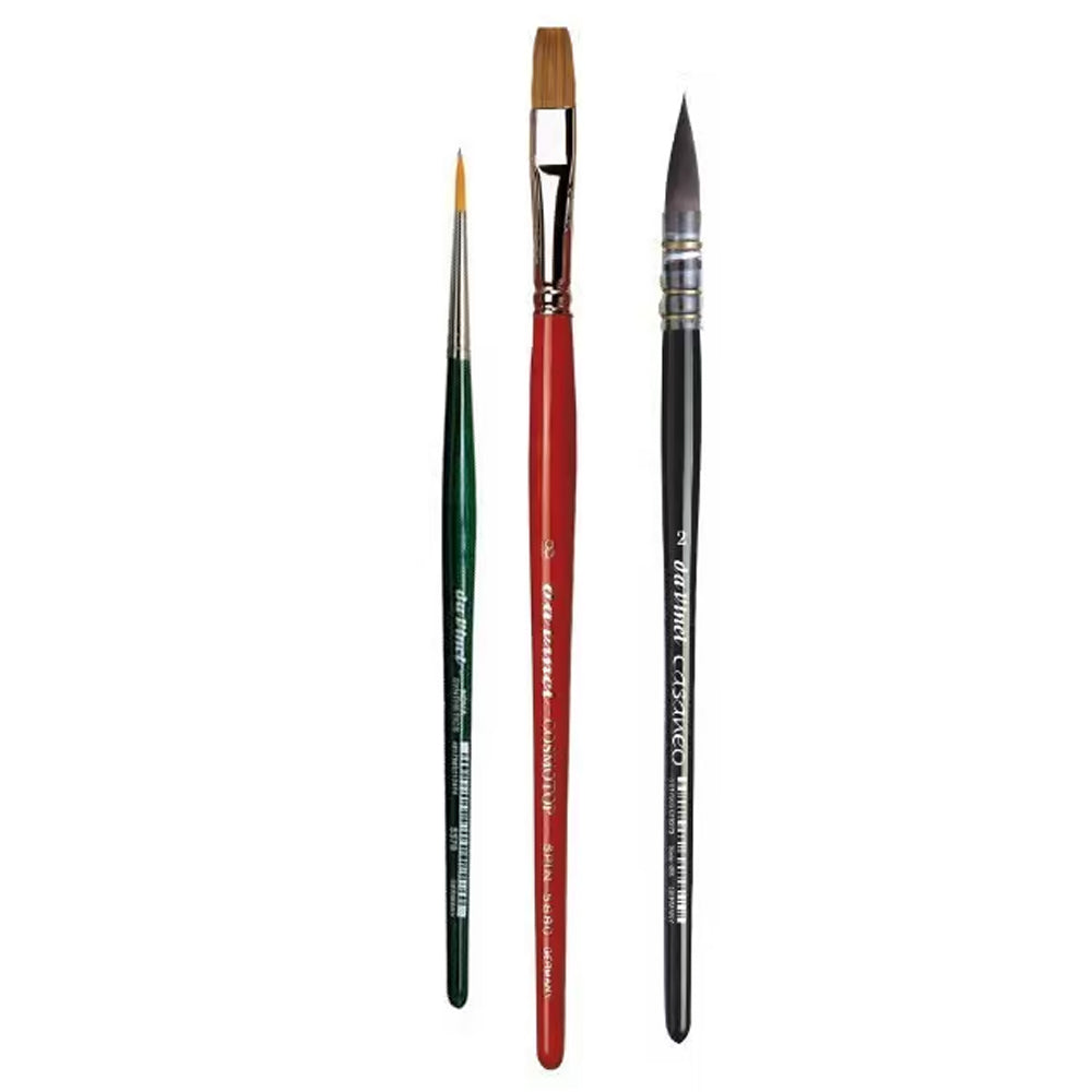 Da Vinci Botanical Art Watercolor Brushes Set, 3 pcs.