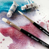 Da Vinci Casaneo White Supergranulation Watercolour Brushes Set, 2 pcs.