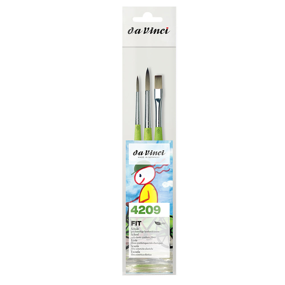 Da Vinci Fit Synthetics Brushes Set, 3 pcs.