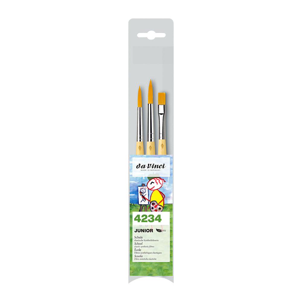 Da Vinci Junior School Brushes Set, 3 pcs.