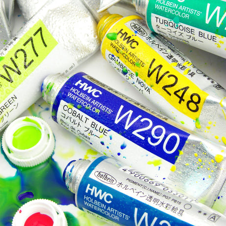 Holbein Artists’ Watercolor Tubes, colors 1-54 (part 1/2)