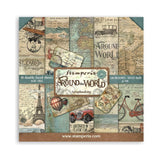 Stamperia Double-Sided Scrapbooking Paper Set - Around the World, 10 units