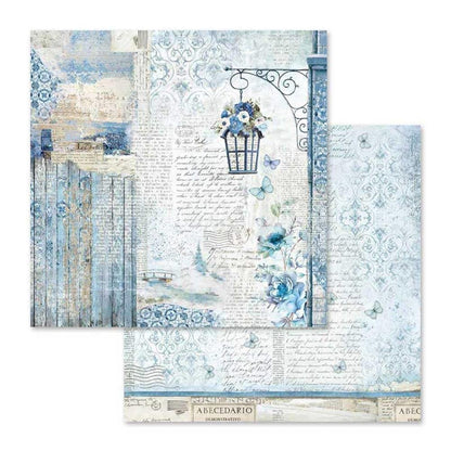 Stamperia Double-Sided Scrapbooking Paper Set - Blue Land, 10 units