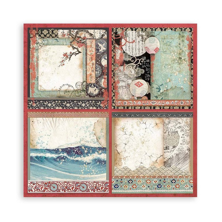 Stamperia Double-Sided Scrapbooking Paper Set - Sir Vagabond in Japan, 10 units