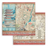 Stamperia Double-Sided Scrapbooking Paper Set - Sir Vagabond in Japan, 10 units