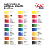 ROSA Studio Watercolour Set, 24 colours