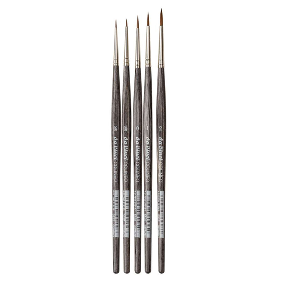 Da Vinci Colineo Brushes Set for Miniature Painting, 5 pcs.