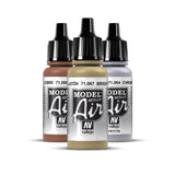 Vallejo Model Air Metallic Paint, 17 ml