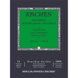 Arches Watercolor Paper Pad, Cold Pressed, 100% Cotton, 12 Sheets