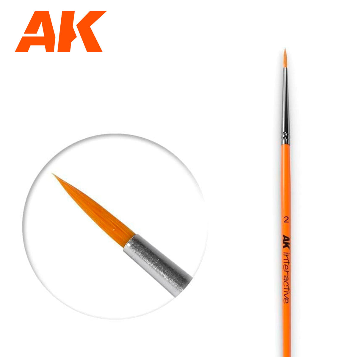 AK Interactive Round Synthetic Brush