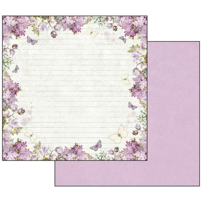 Stamperia Double-Sided Scrapbooking Paper Set - Lilac Flowers, 10 units