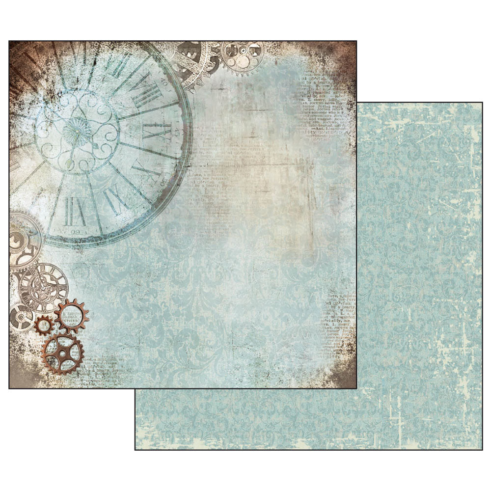 Stamperia Double-Sided Scrapbooking Paper Set - Clockwise, 10 units