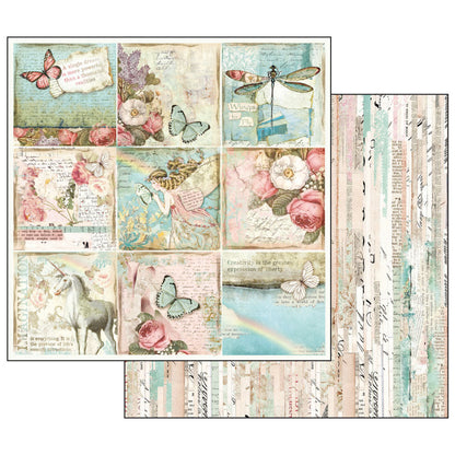 Stamperia Double-Sided Scrapbooking Paper Set - Wonderland, 10 units