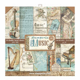 Stamperia Double-Sided Scrapbooking Paper Set - Music, 10 units