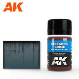 AK Interactive Streaking Grime for Panzer Grey efekto dažai, 35 ml