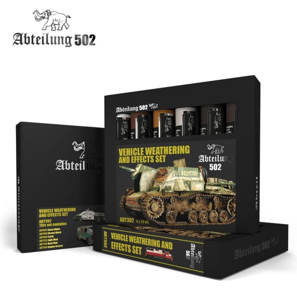 ABTEILUNG 502 Vehicle Weathering & Effects Set, 6x20 ml