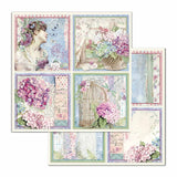 Stamperia Double-Sided Scrapbooking Paper Set Hortensia, 10 units, 30,5x30,5 cm