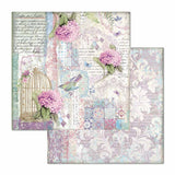 Stamperia Double-Sided Scrapbooking Paper Set Hortensia, 10 units, 30,5x30,5 cm