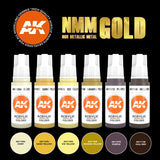 AK Interactive 3GEN NMM: auksinių akrilinių dažų rinkinys, 6x17 ml