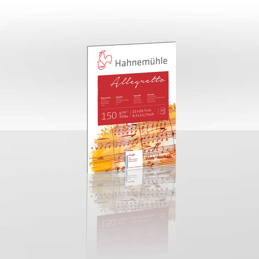 Hahnemühle Allegretto akvarelinio popieriaus blokas, 10 lapų, 150 gsm