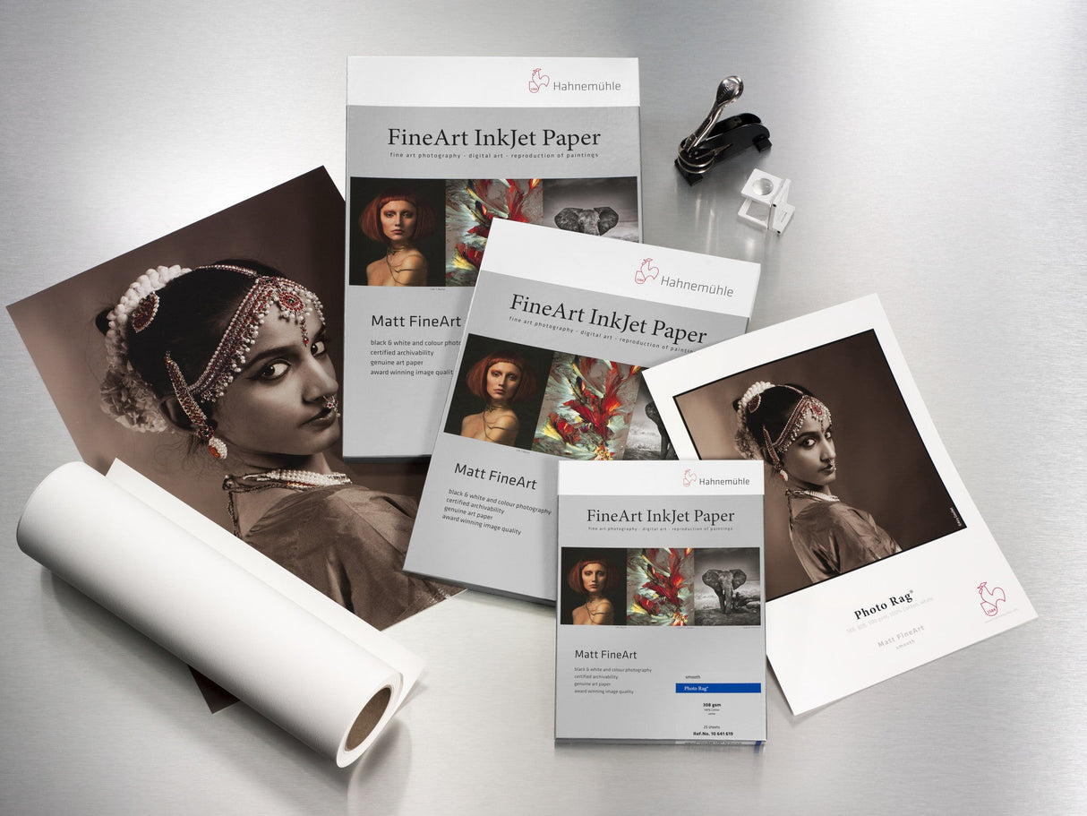 Hahnemühle Photo Rag spausdinimo popierius, 308 gsm, 25 lapai