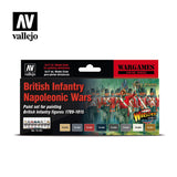 Vallejo British Infantry Napoleonic Wars akrilinių dažų rinkinys, 8x17 ml