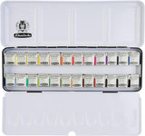 Schmincke Akademie Watercolour Set, 24 Colours, Half-Pan