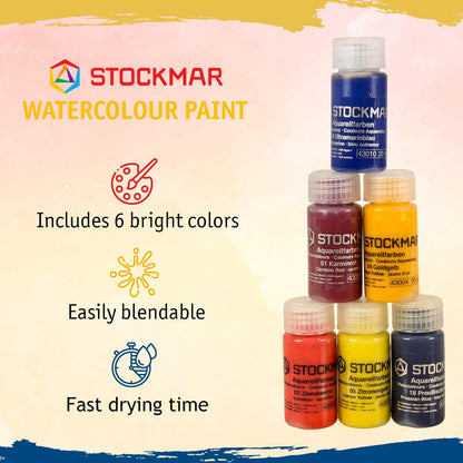 Stockmar akvarelinių dažų rinkinys, 6 spalvos