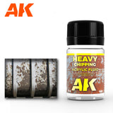 AK Interactive Heavy Chipping Effects sendinimo priemonė, 35 ml