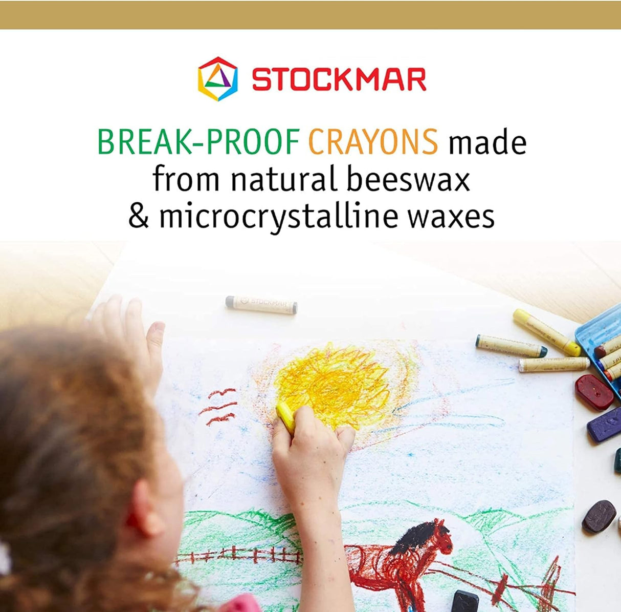 Stockmar Beeswax Crayons, Set of 16